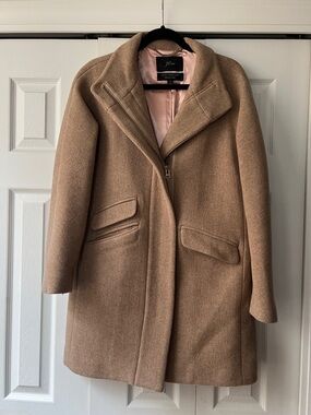 J. Crew Women's cocoon coat Camel/Tan Wool-Blend Peacoat